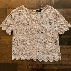 Forever 21 Crochet Top - Blush